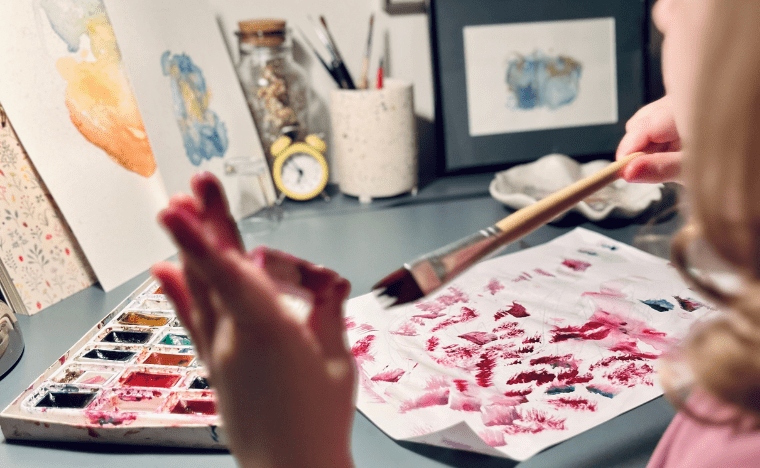 Malowanie z dziećmi - nauka przez zabawę